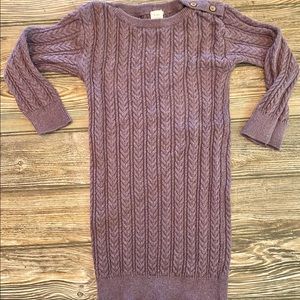 Kate Quinn dusty lilac cable knit sweater dress fall perfect darling Sz 2T